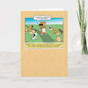 Big Deal au Dog Park drôle carte d'anniversaire