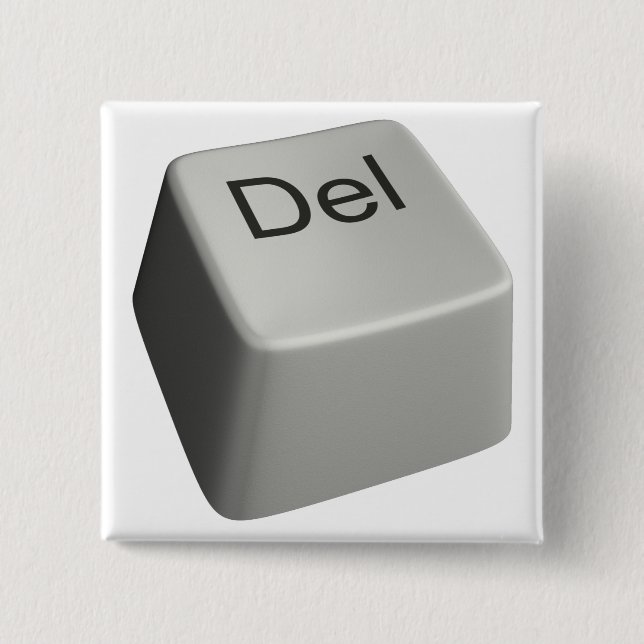 Big delete key 2 inch square button (Front)