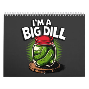 Big Dill Pickle Jar Graphic for Pickle Lovers Calendar