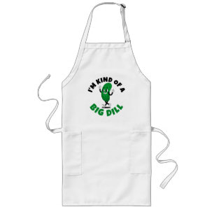 Big Dill Pickle Pun Women's Basic T-Shirt Long Apron