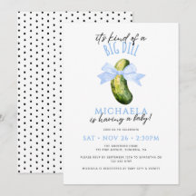 Big Dill Watercolor Coquette Pickle Baby Shower