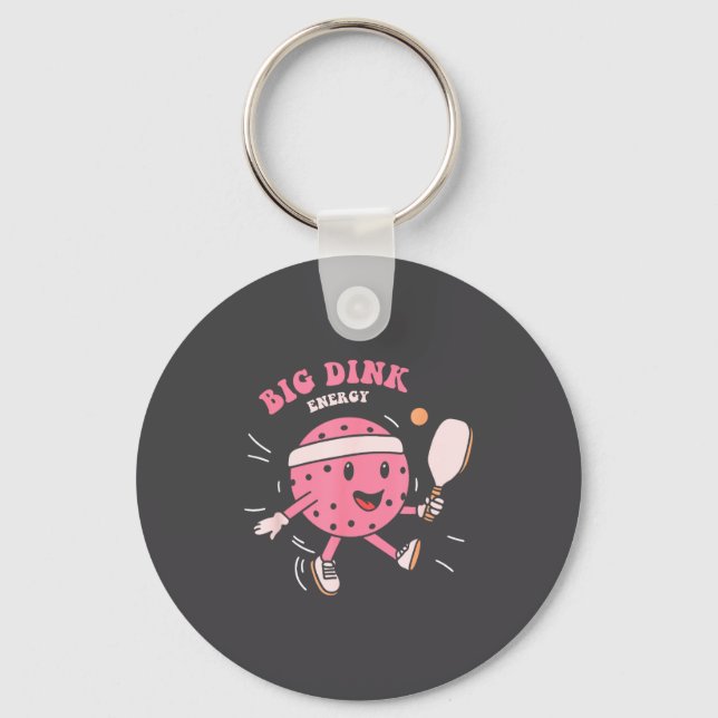 Big Dink Energy Ckleball Funny Ckle Ball Lover Quo Keychain (Front)