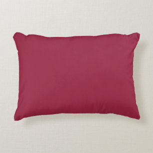 Big dip o’ruby  (solid colour) accent pillow