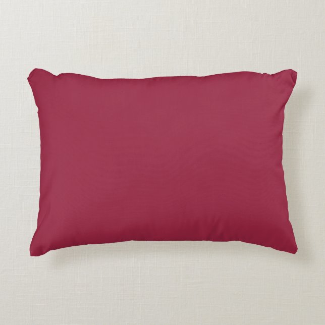 Big dip o’ruby  (solid colour) accent pillow (Front)
