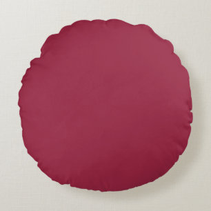 Big dip o’ruby  (solid colour) round pillow