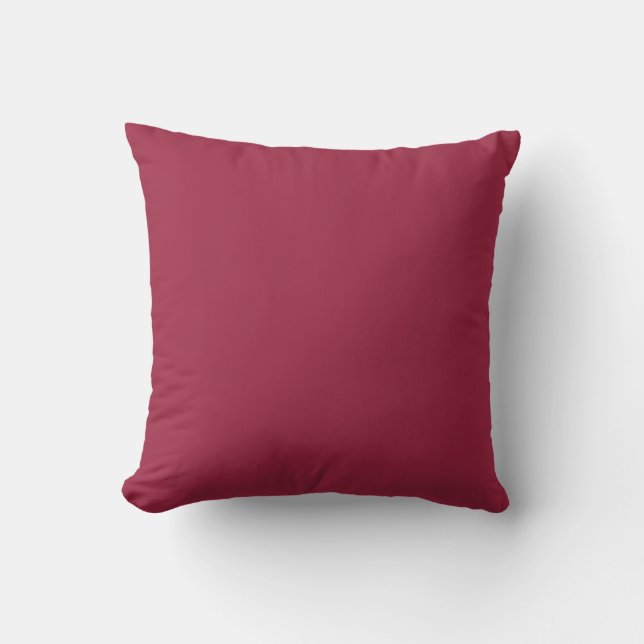 Big dip o’ruby  (solid colour) throw pillow (Front)