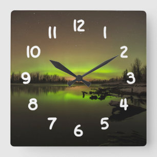 Big Dipper Aurora Square Wall Clock