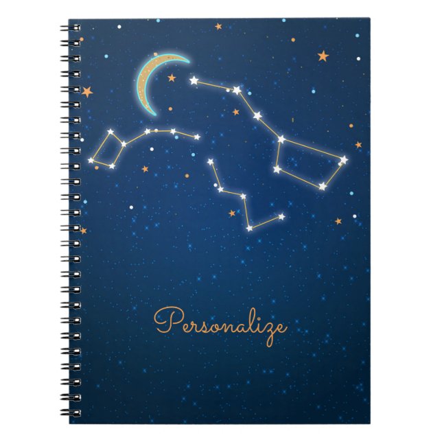 Big Dipper Star Gazing Constellation Celestial Notebook (Front)