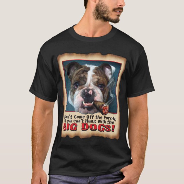 BIG DOG  BULL DOG BLK T T-Shirt (Front)