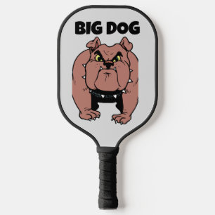 BIG DOG BULLDOG FUNNY PICKLEBALL PADDLE