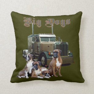 Big Dogs Throw Pillow
