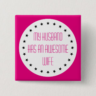Big Dot white + Stars black + your backg. & ideas 2 Inch Square Button