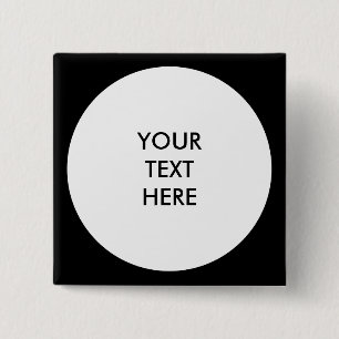 Big Dot white + your backg. & ideas 2 Inch Square Button