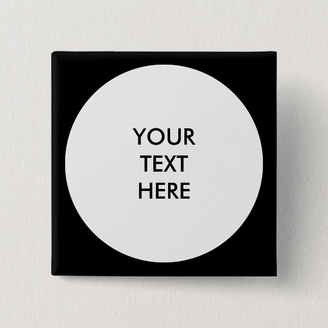 Big Dot white + your backg. & ideas 2 Inch Square Button (Front)