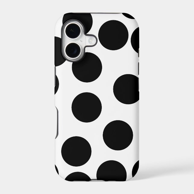 Big Dots. Black and White Pattern. (Back)