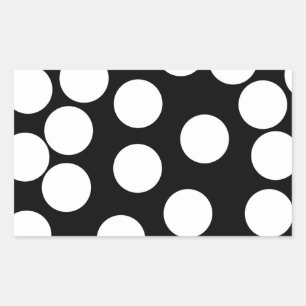 Big Dots in Black and White. Sticker