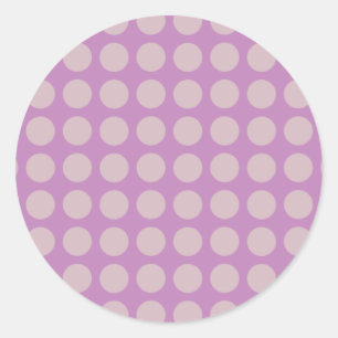 Big Dots - Lilac Classic Round Sticker