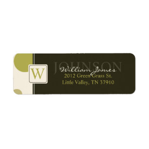 Big Dots Return Label