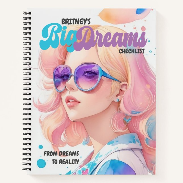 Big Dreams Goal Setting Notebook (Front)