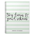 Big Dreams & Grand Schemes Personalized Notebook