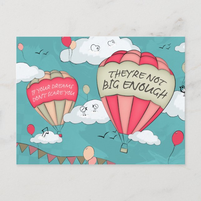 Big dreams postcard (Front)