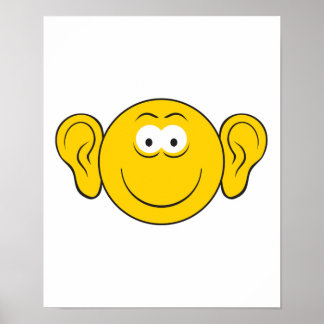 Big Ears Face Poster