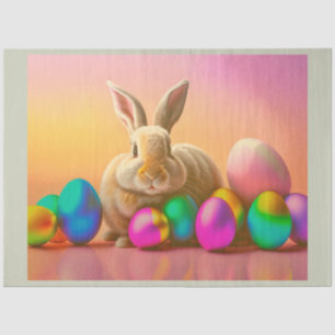 Big Easter Bunny With Colourful Eggs Collection Tissue Paper