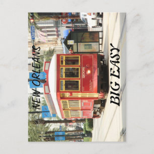 BIG EASY, NEW ORLEANS STREETCAR POSTCARD