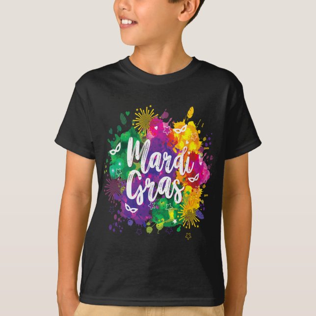 Big Easy Vibes Mardi Gras Fat Tuesday New Orleans  T-Shirt (Front)