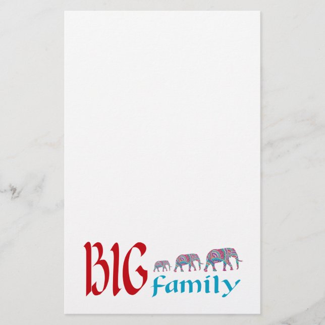 Big elephant family flyer (Front)