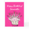 Big extra large Birthday card for women with name