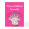 Big extra large Birthday card for women with name