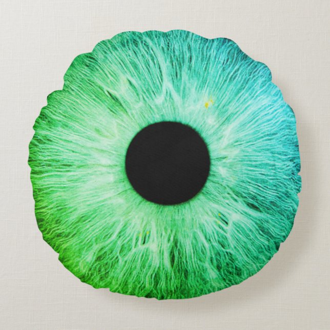 Big Eye Ball (Style: 6) Round Pillow (Front)
