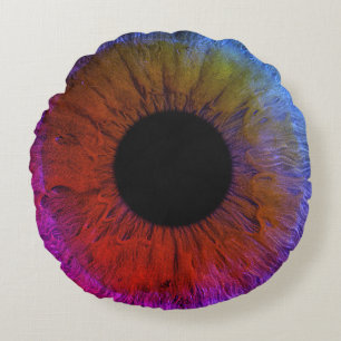 Big Eye Ball (Style: 7) Round Pillow