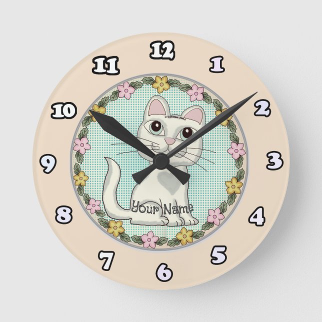 Big Eye Cat clock (Front)