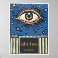 Big Eye, edit text, Poster