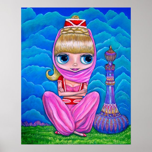 Big Eye Genie Doll Belly Dancer with Magic Bottle Poster (Front)