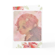 Big Eye Girl - Carte d'anniversaire émouvante