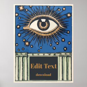 Big Eye, modifier le texte, Poster