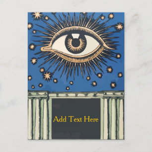 Big Eye, personalize add text, Postcard