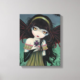 Big Eye Vampire Gallery Wrapped Canvas Print