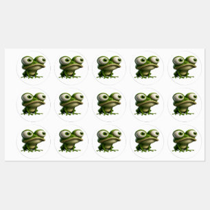 Big-Eyed Cartoon Frog