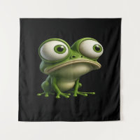 Big-Eyed Cartoon Frog