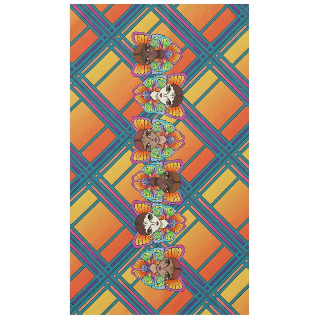 Big Eyes & Butterfly Wings Tablecloth (Front)