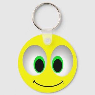 BIG EYES FACE KEYCHAIN