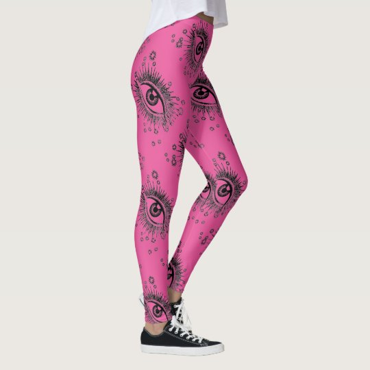 Big Eyes Graphic Yoga Pants Running