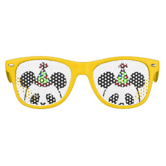 Big Face Panda Cartoon Birthday Kids Sunglasses