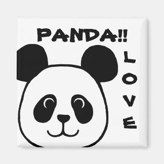 Big Face Panda Cartoon Magnet