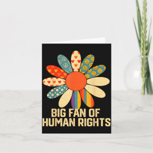 Big Fan Human Rights Equality Artwork Card