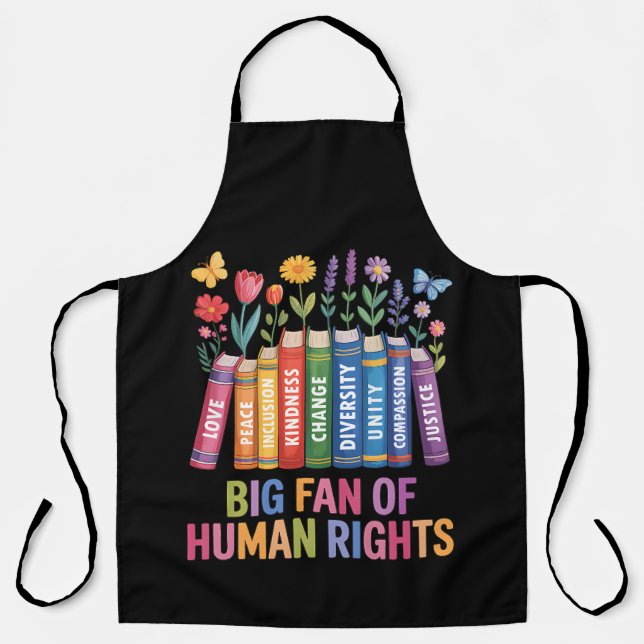 Big Fan Of Human Rights  Apron (Front)